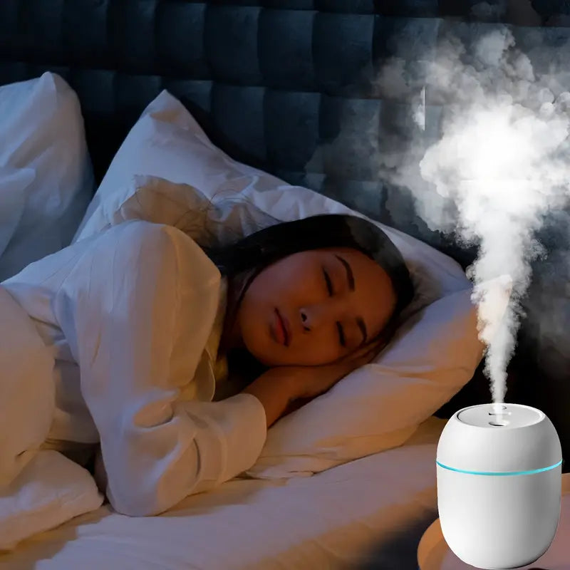 Humidifier with Warm LED Outline USB Portable Air Humidifier