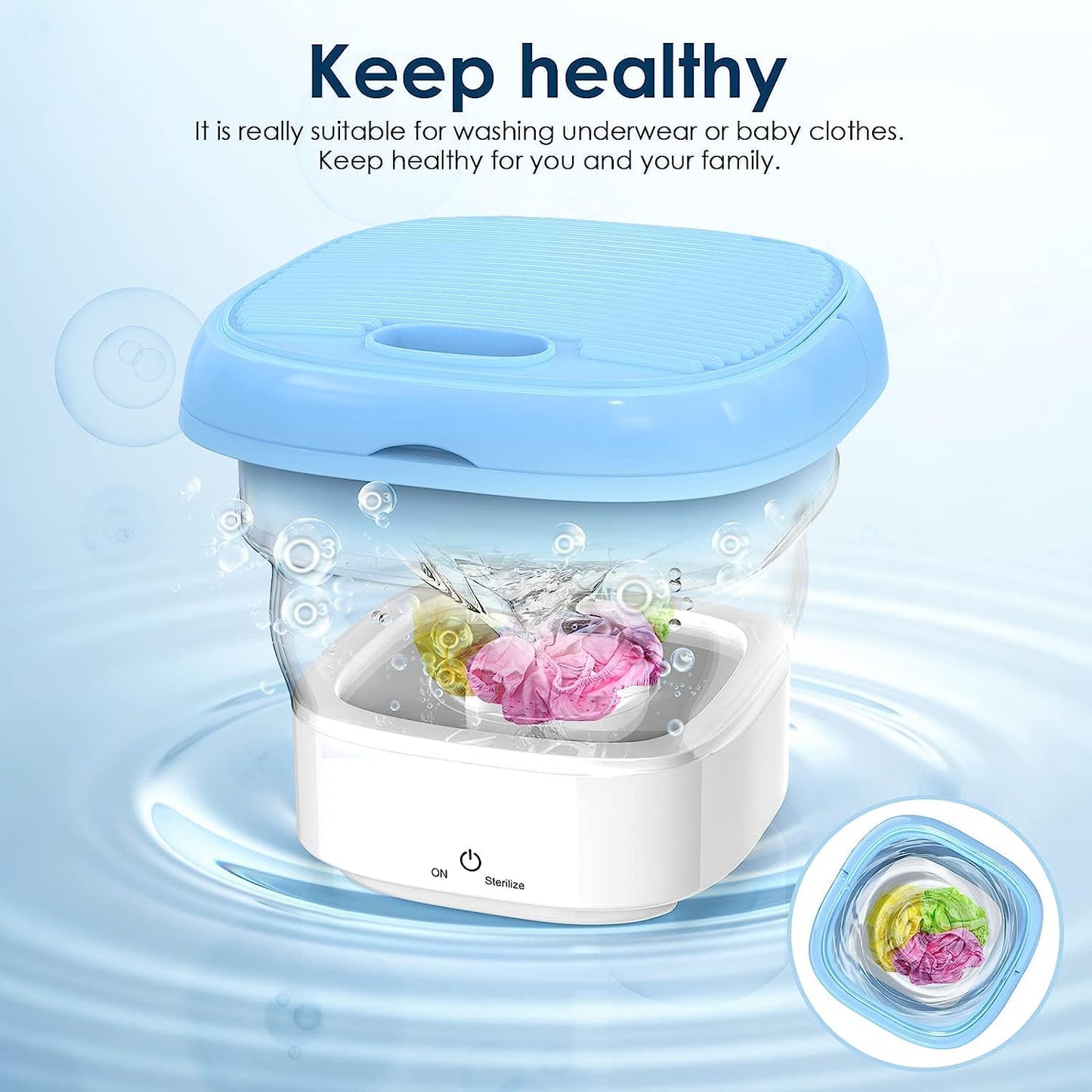 Semi-automatic Mini Folding Washing Machine with Dryer