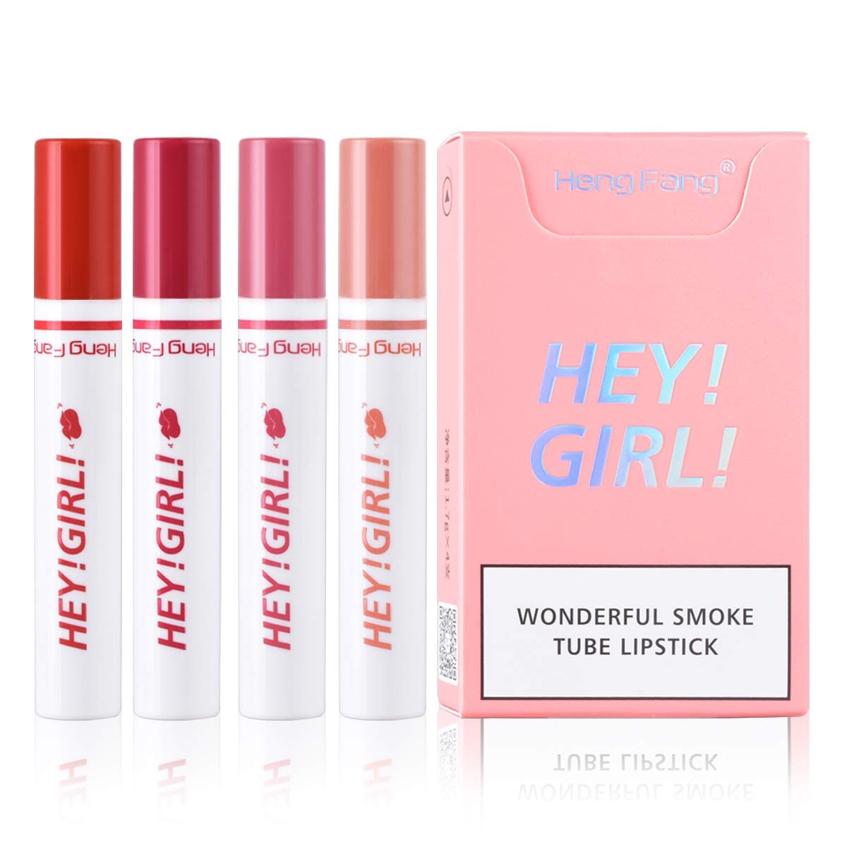 4-in-1 Trending Lipstick Set β Cigarette-Shaped Matte Lipsticks, Long-Lasting, Easy to Apply, Non-Sticky & Fade-Resistant Lip Gloss for Makeup Lovers