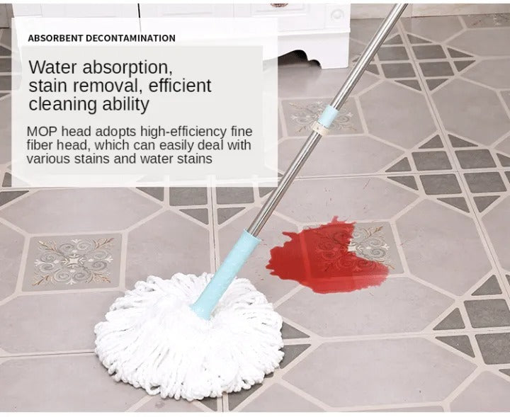 360° Rotating Head Mops with Bucket Mob Deep-cleaning magic mop-microfiber mop | Best for home and office cleaning
