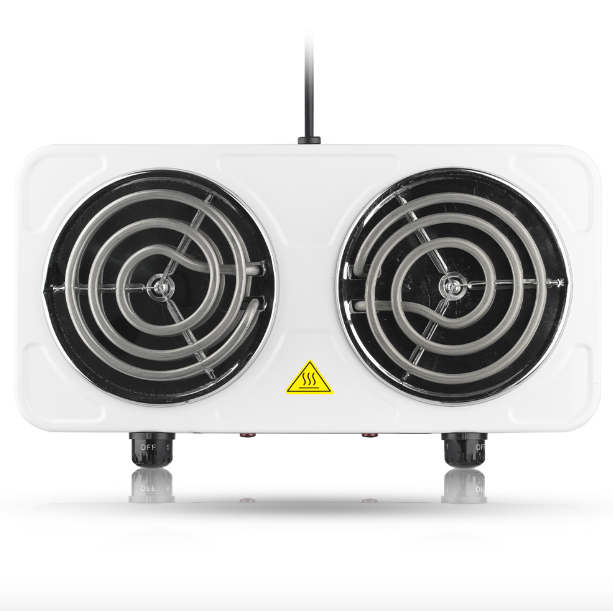 RAF Electric Stove – Dual Coil Burner, Fast Heating & Easy-to-Clean Portable Cooktop