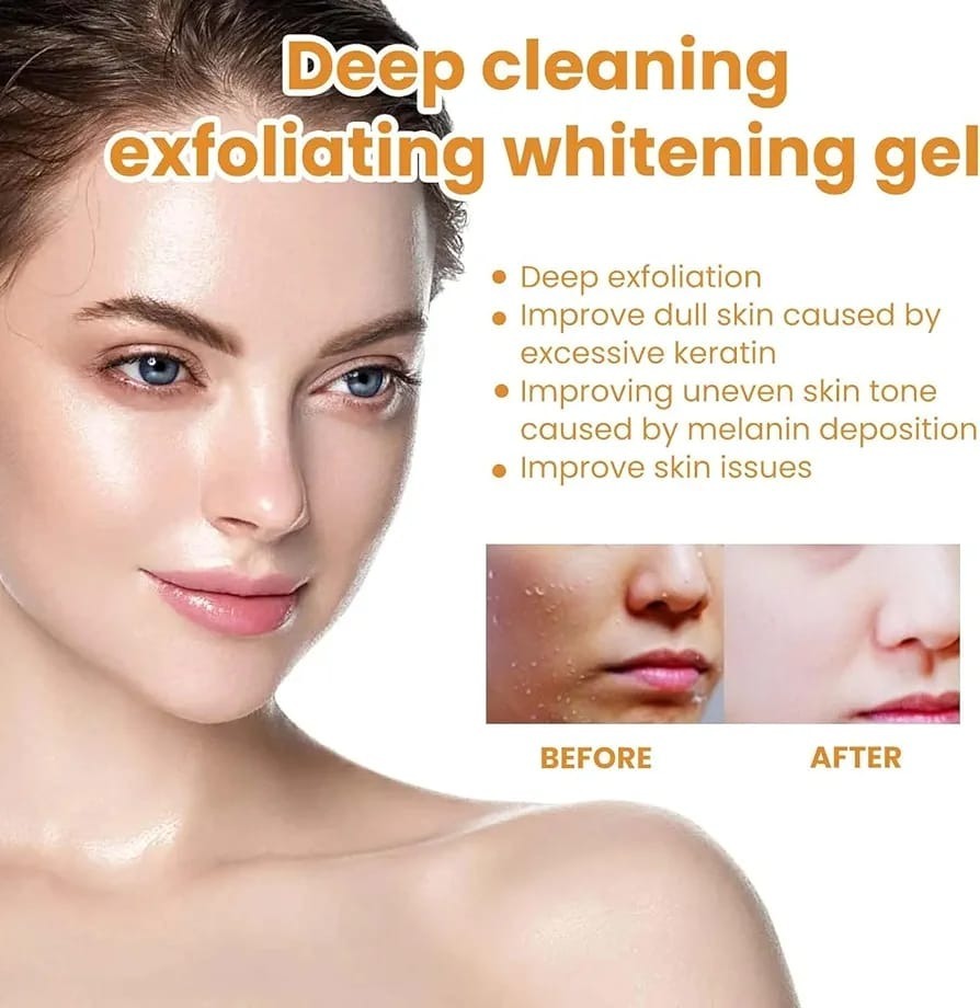 Orange Enzymes Exfoliating & Brightening Gel | Deep Cleansing Face Gel for Smooth, Glowing & Refreshed Skin