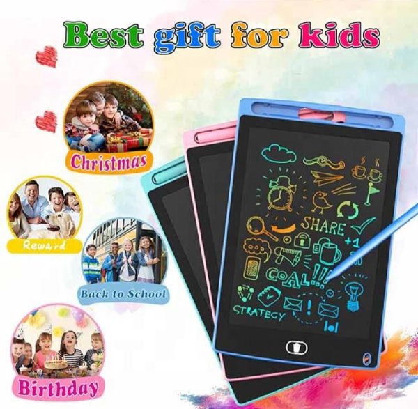 8.5 Inch LCD Writing Tablet for Kids – Multicolor Digital Drawing Pad | Erasable & Portable Doodle Board