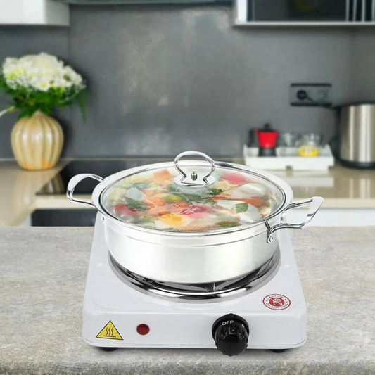 Electric Stove for cooking, Hot Plate heat up in just 2 mins, Easy to clean, 1000W, Automatic