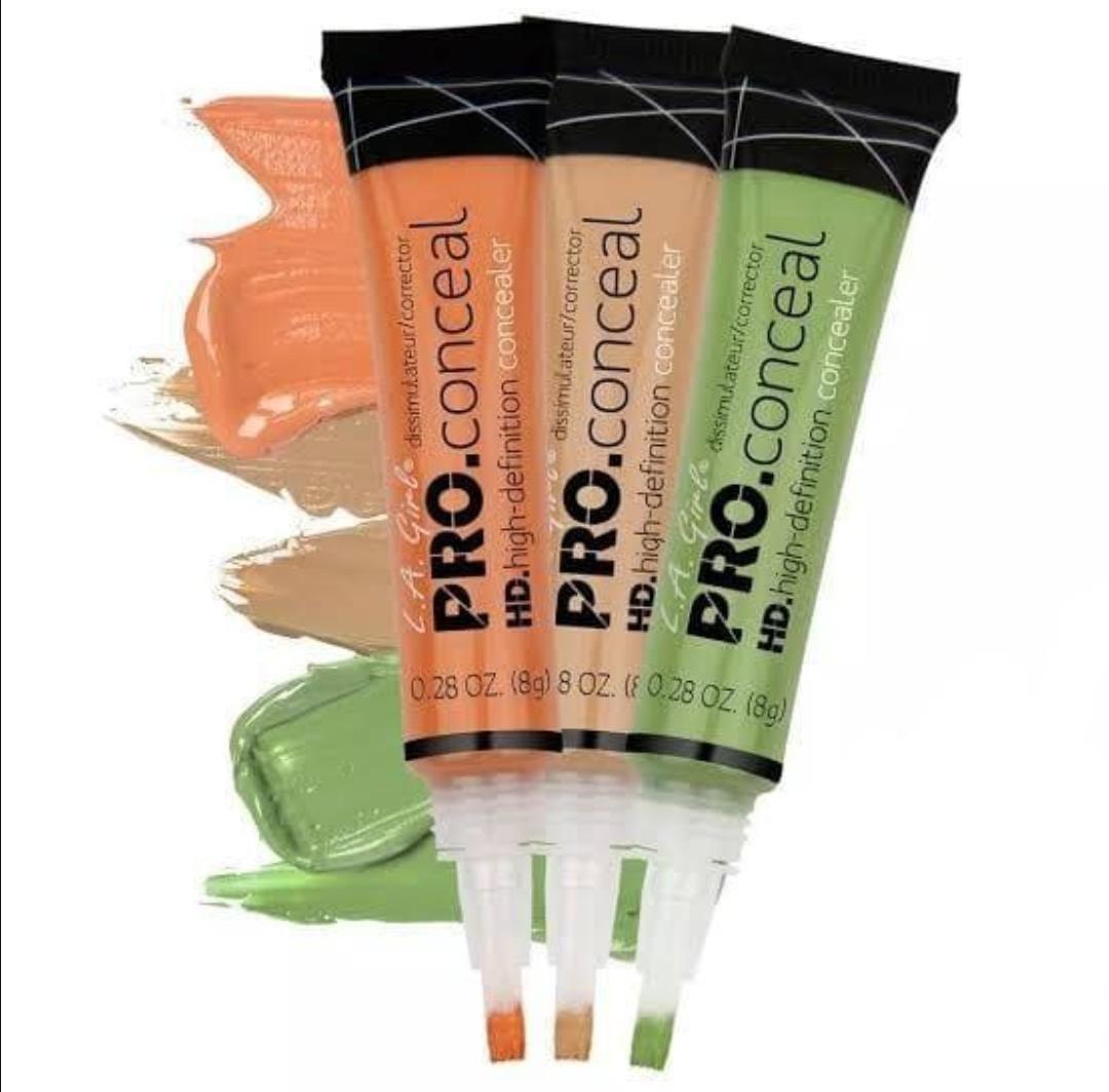 Pack of 3 – Pro Concealer L.A. Girl | All 3 Colors in the Pack – Flawless Coverage & Brightening