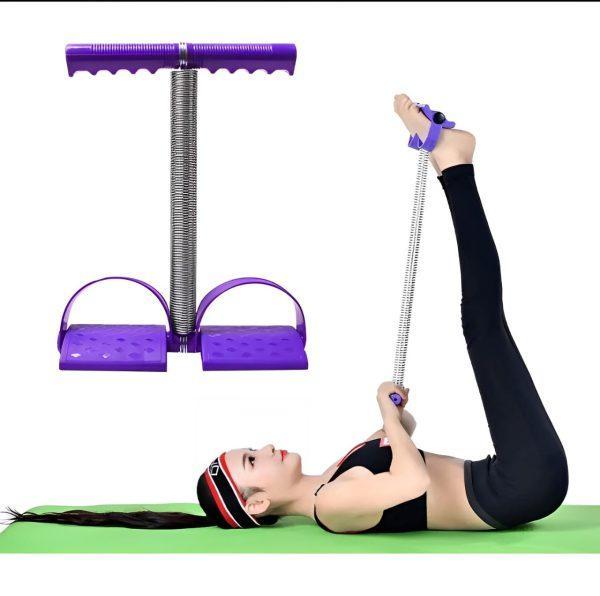 Tummy Trimmer Single Spring (Black) – Abdominal Toner & Core Workout Trainer