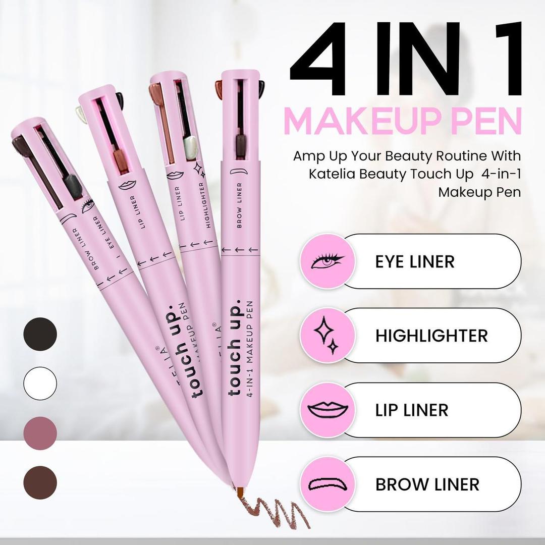 4-in-1 Refillable Makeup Pen – Multitasking, Portable & Vegan Beauty