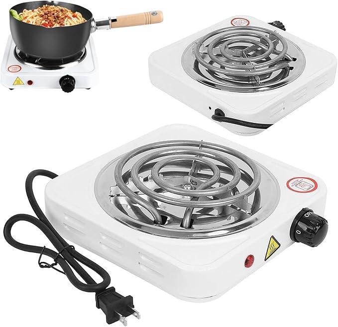 Electric Stove for cooking, Hot Plate heat up in just 2 mins, Easy to clean, 1000W, Automatic