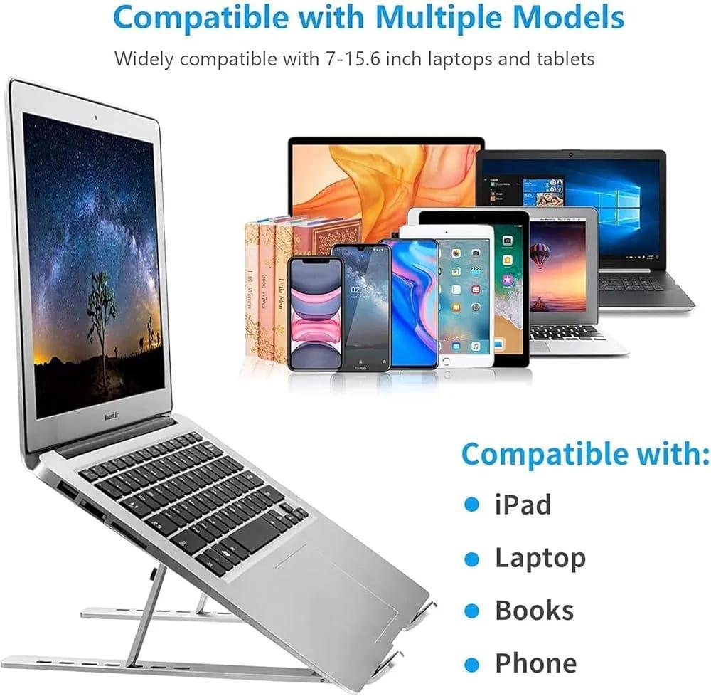 Portable Adjustable Foldable Laptop Stand – Ergonomic & Lightweight for Home, Office & Travel