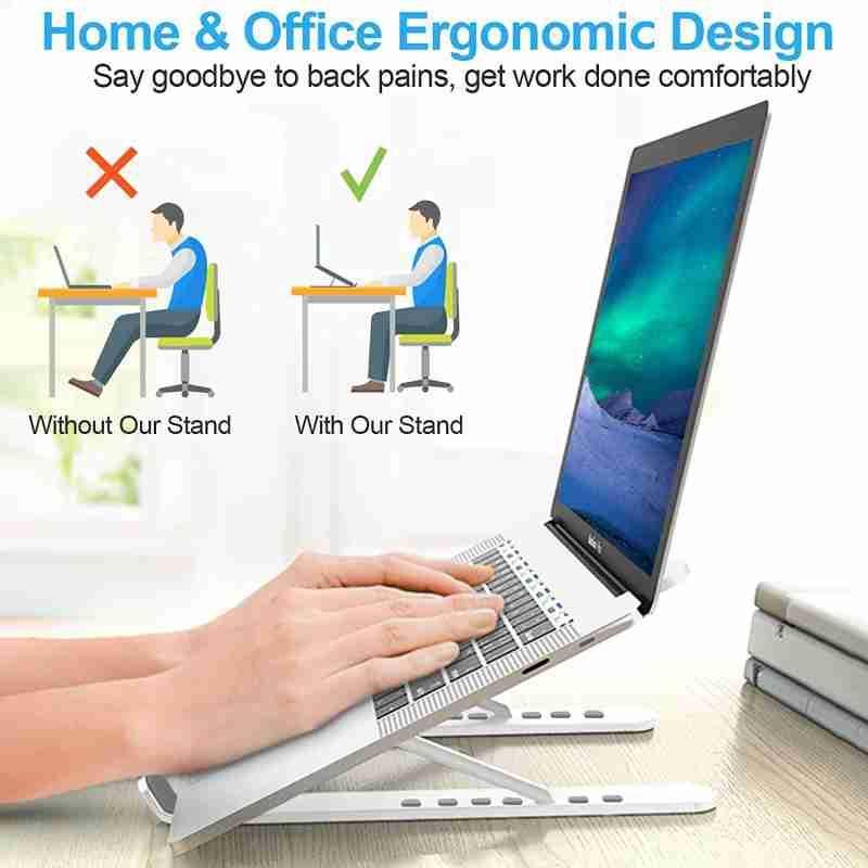 Portable Adjustable Foldable Laptop Stand – Ergonomic & Lightweight for Home, Office & Travel