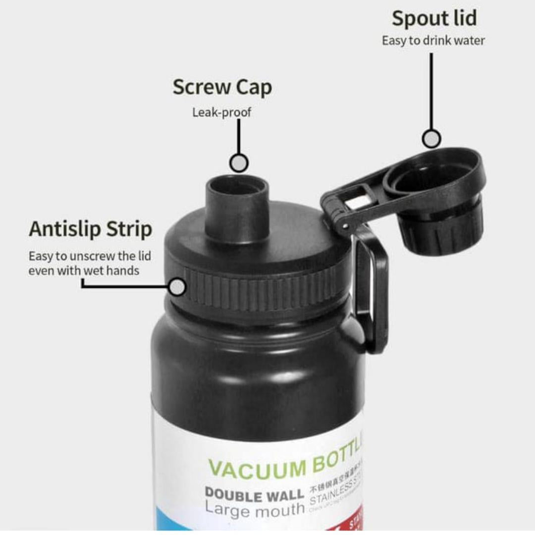 Insulated Stainless Steel Water Bottle - 24hour Hot & Cold Retention, Leakproof
