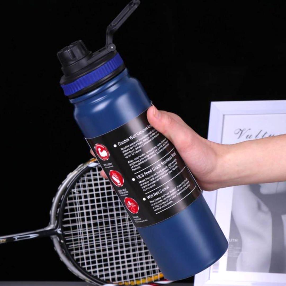 Insulated Stainless Steel Water Bottle - 24hour Hot & Cold Retention, Leakproof