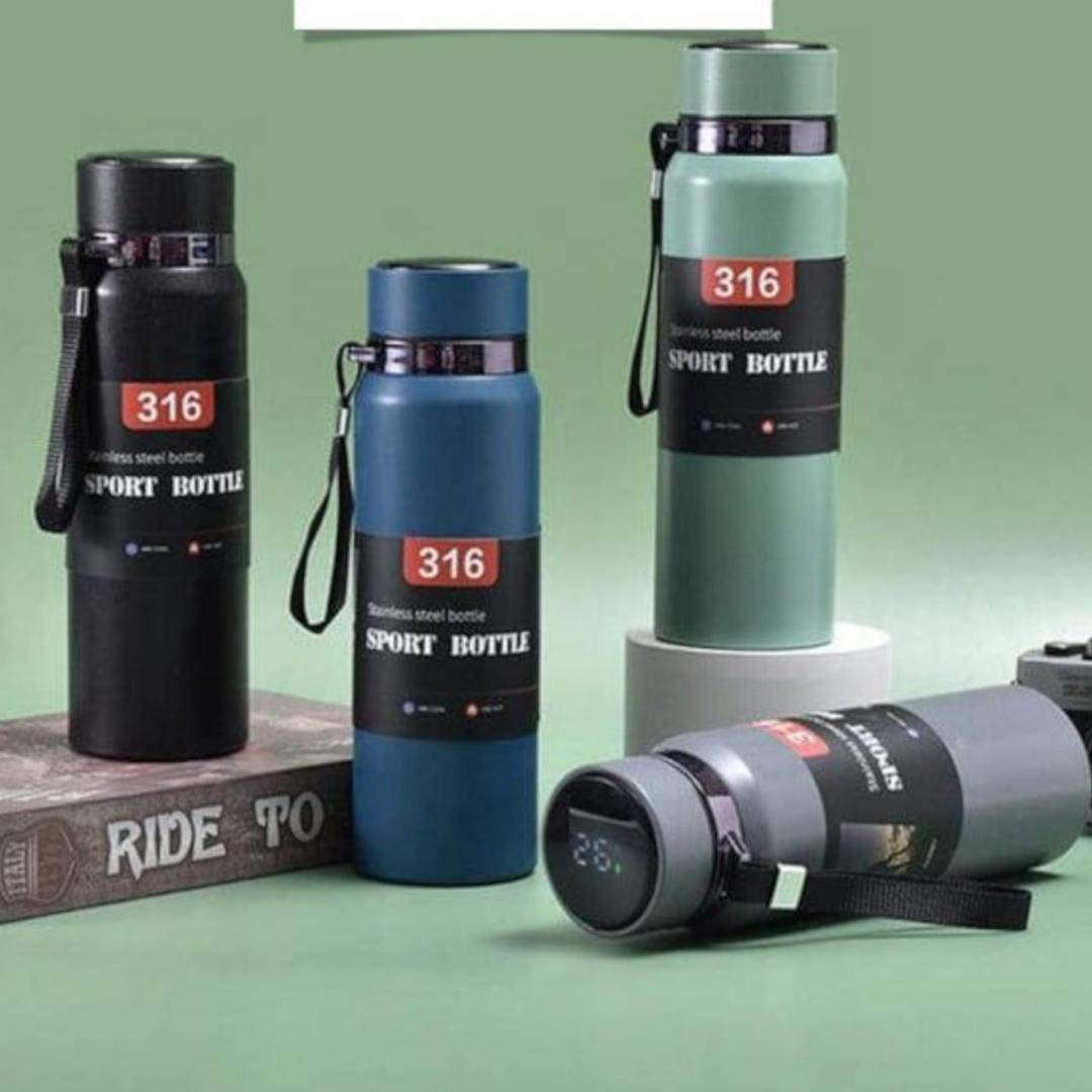 Insulated Stainless Steel Water Bottle - 12hr Hot & Cold Retention, Leakproof