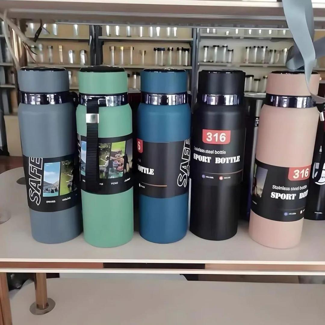 Insulated Stainless Steel Water Bottle - 12hr Hot & Cold Retention, Leakproof