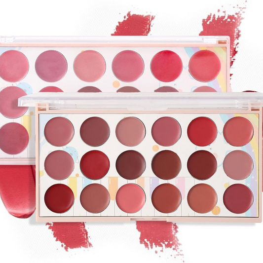 Moccallure Professional 18-Colors Lipstick Kit – Long-Lasting, Hydrating & Compact