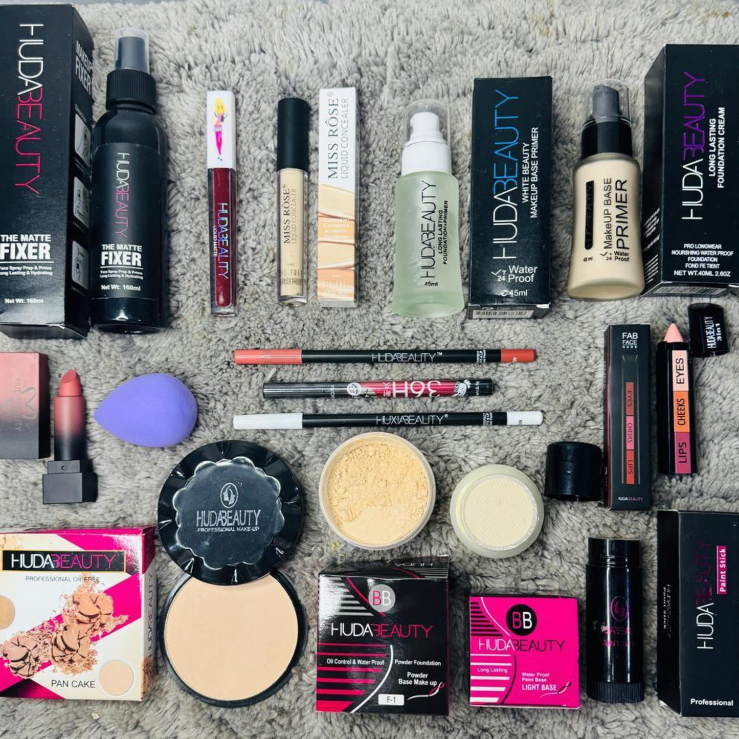 15 in 1 Makeup Deal Makeup Fixer Lip Gloss Concealer Primer Foundation and many more