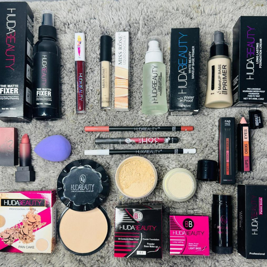 15 in 1 Makeup Deal Makeup Fixer Lip Gloss Concealer Primer Foundation and many more