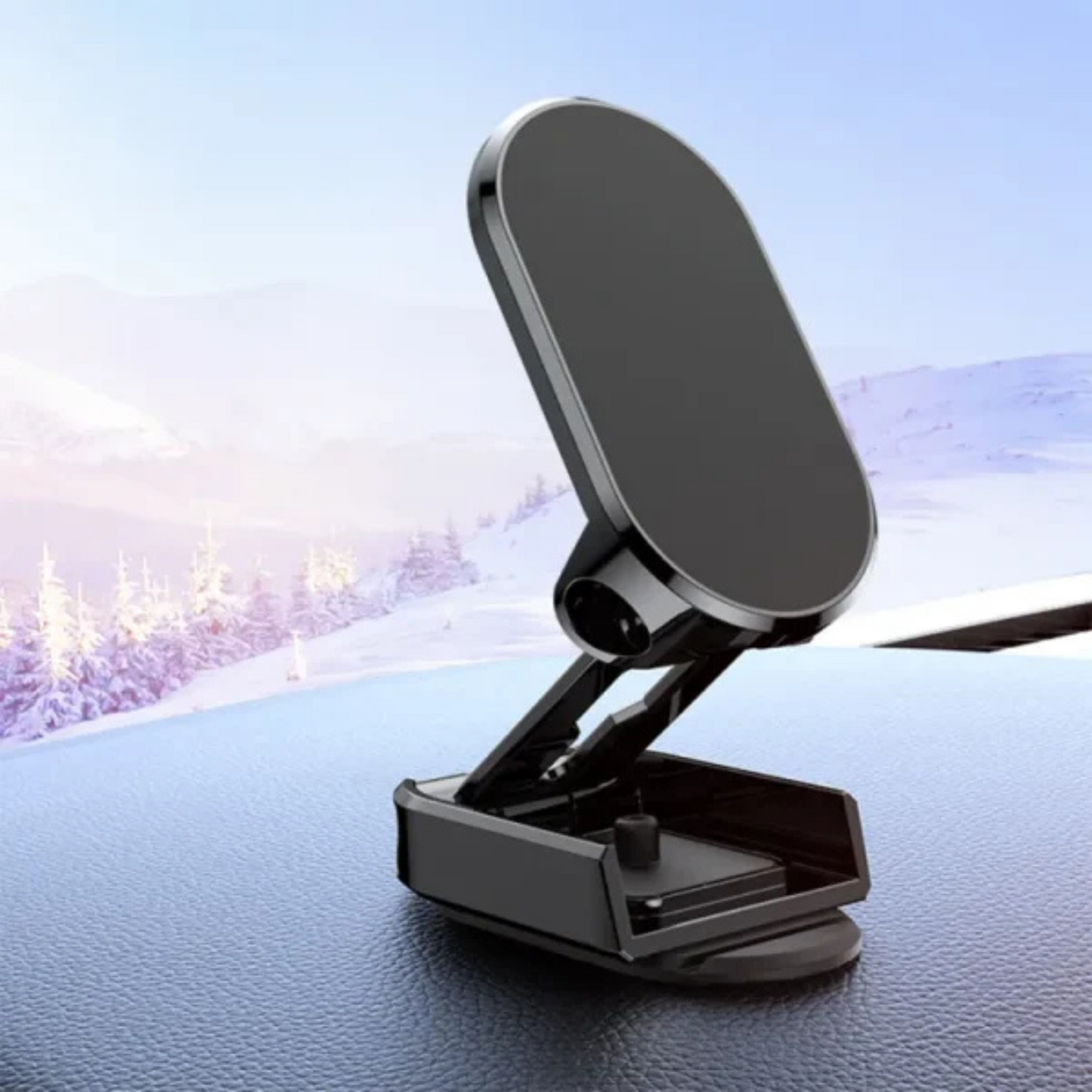 Magnetic Car Phone Holder – 360° Rotating Air Vent Mount with Strong Suction | Foldable & Adjustable