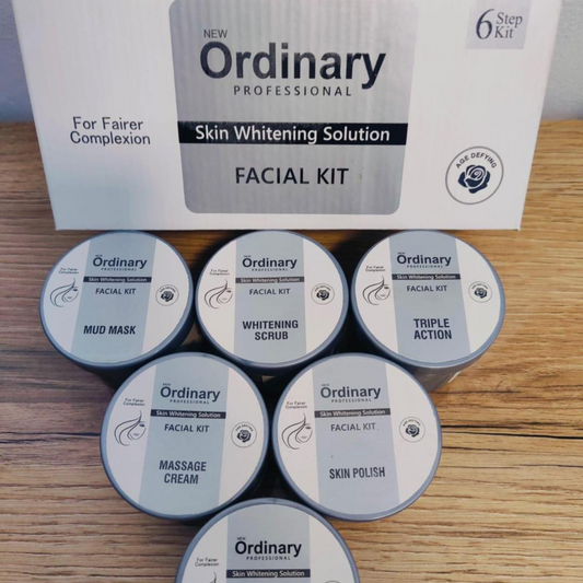 6 Pcs Whitening & Hydrating Facial Kit – Smooth, Glowing Skin | Deep Cleansing