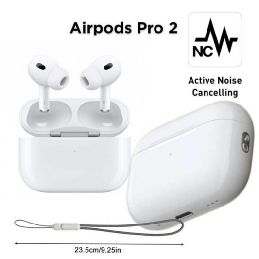 AirPods Pro (2nd Generation) with ANC – Wireless Earbuds for iOS & Android | White