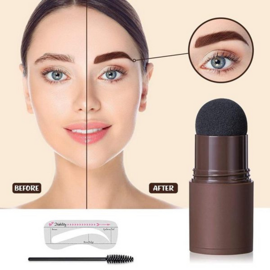 2-in-1 Hairline & Eyebrow Stamp – Instant Definition & Shape | Smudge-Proof & Waterproof