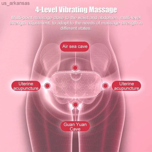 Digital Period Pad - Heating & Vibrating Therapy for Menstrual Cramp Relief | 3 Heat & 4 Massage Modes
