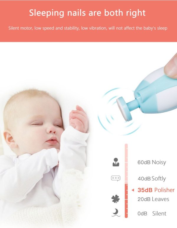 Electric Baby Nail Clipper – Safe & Painless Nail Trimmer for Newborns & Toddlers