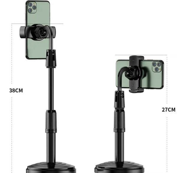 Multifunction Mobile Tripod Stand | Adjustable Phone Holder with Mini Tripod