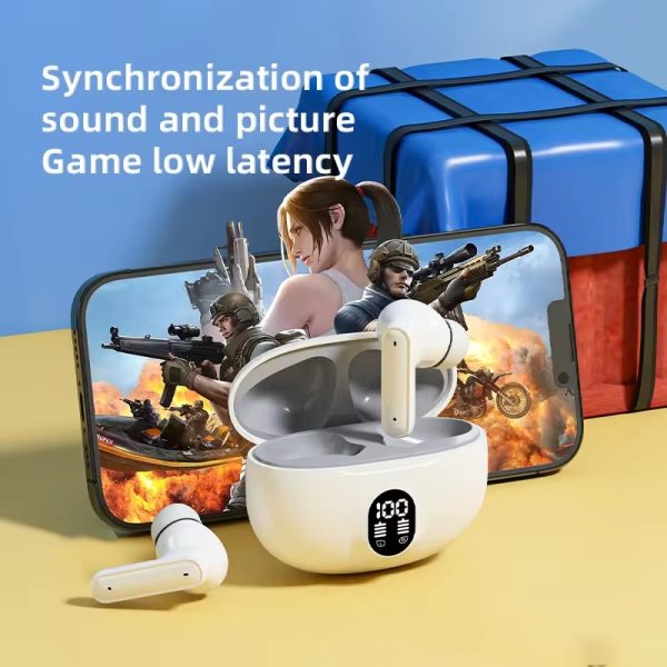 Professional Display Earbuds Stereo 895B – LED Power Display, Bluetooth 5.3, Type-C Fast Charging