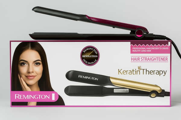 Remington Keratin Therapy Hair Straightener – Salon Smooth, Frizz-Free Hair | Keratin-Infused Plates