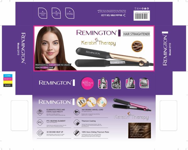 Remington Keratin Therapy Hair Straightener – Salon Smooth, Frizz-Free Hair | Keratin-Infused Plates