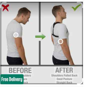 Sn-660 Posture Corrector – Adjustable Back Brace for Pain Relief & Shoulder Support (Men & Women)