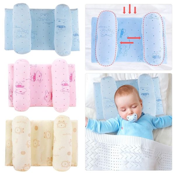 Soft Head Shaping Newborn Pillow – Prevent Flat Head Syndrome with Comfort & Safety