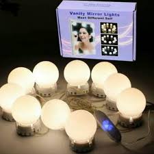 Vanity Mirror Lights – Usb Vanity Lights Makeup Lighting 10 Dimmable Light Bulbs