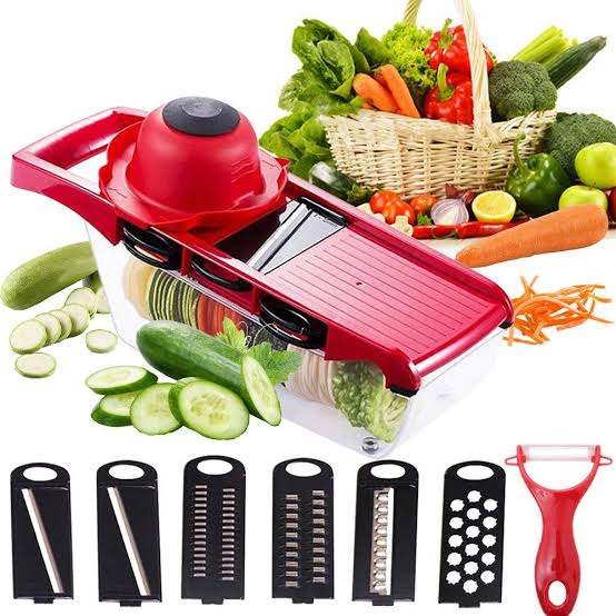 10-in-1 Mandolin Slicer Vegetable Cutter – Stainless Steel Blade | Multi-Purpose Kitchen Slicer