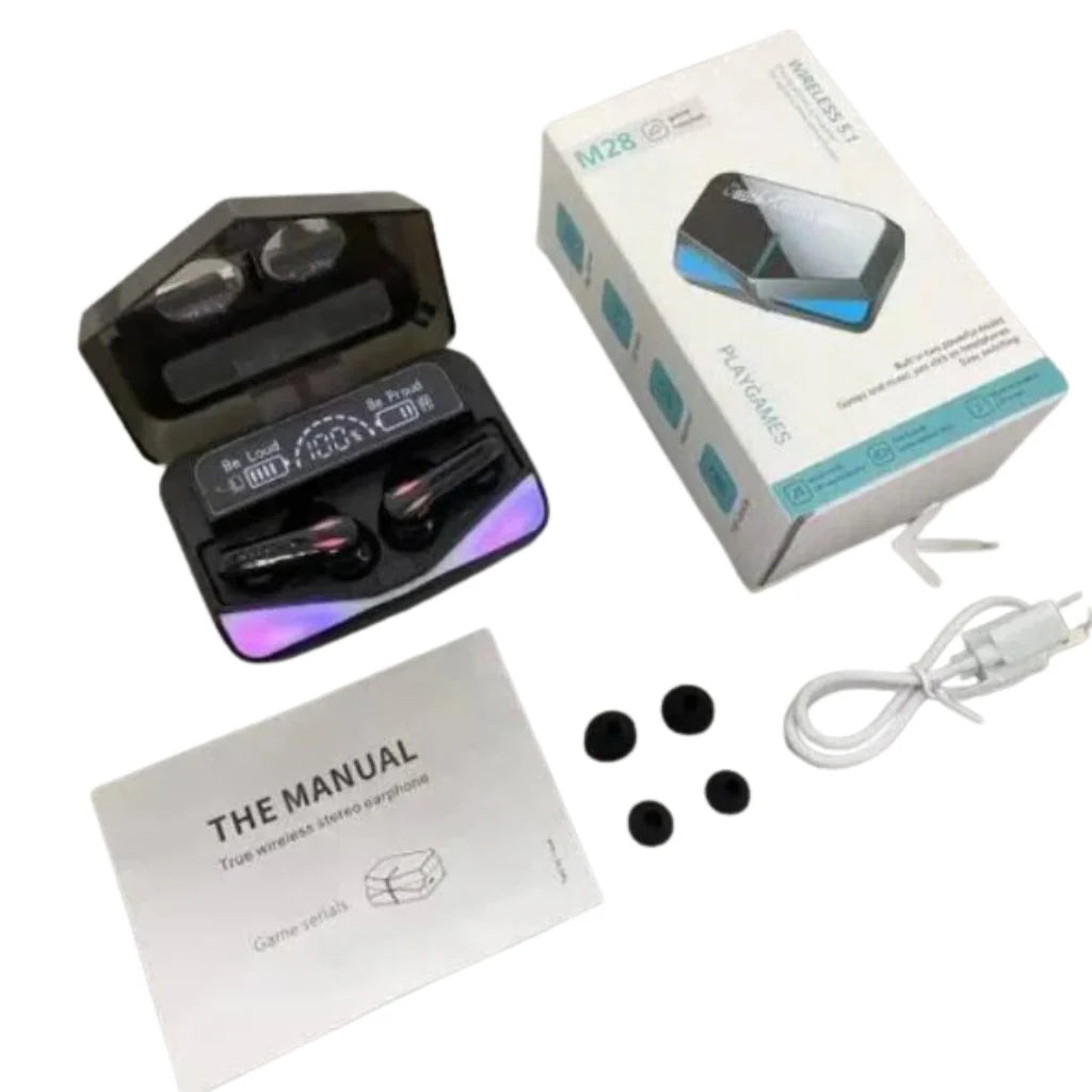 M28 TWS Wireless Earbuds Premium Quality Smooth Sound