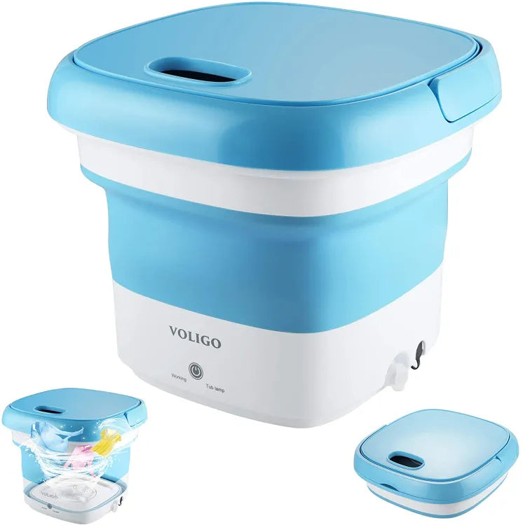 Semi-automatic Mini Folding Washing Machine with Dryer