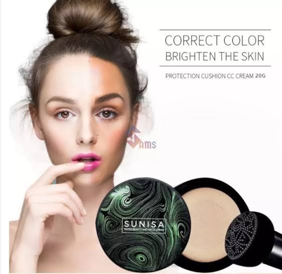 Sunisa 3 in 1 Air Cushion BB and CC cream foundation Waterproof Mushroom Head Air Cushion BB Cream Liquid Foundations CC Cream