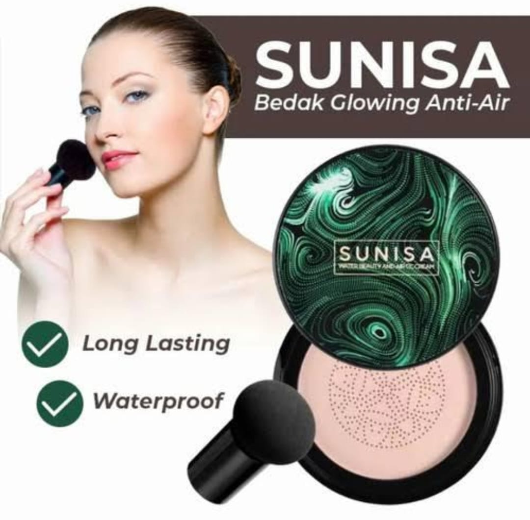 Sunisa 3 in 1 Air Cushion BB and CC cream foundation Waterproof Mushroom Head Air Cushion BB Cream Liquid Foundations CC Cream
