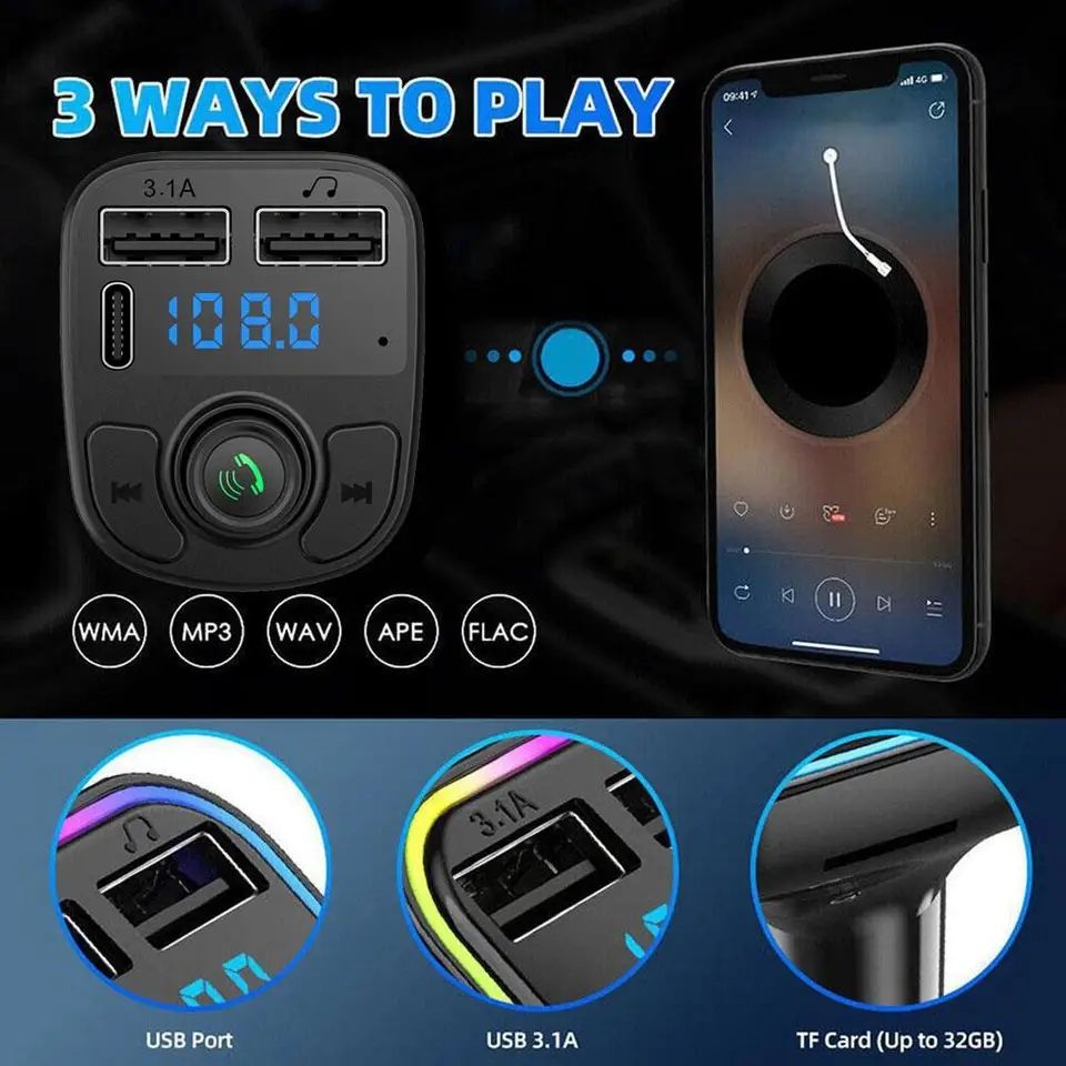 C1 - Car Mp3 Player | Car Wireless FM Transmitter | Car Mp3 Modulator