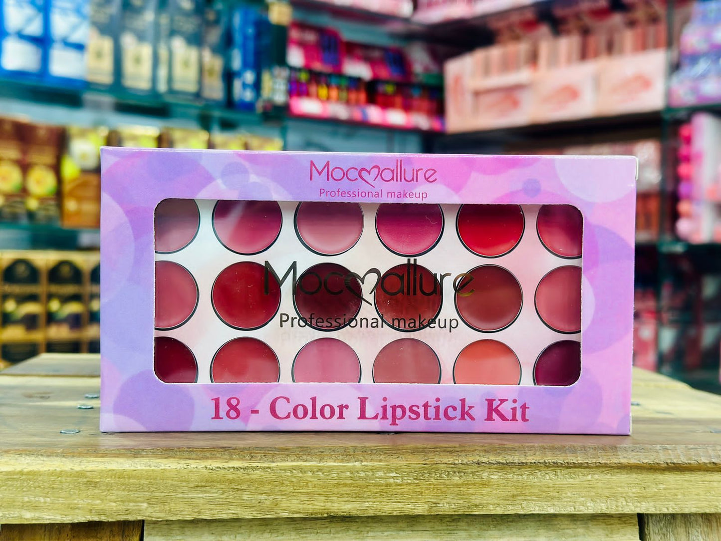 Moccallure Professional 18-Colors Lipstick Kit – Long-Lasting, Hydrating & Compact