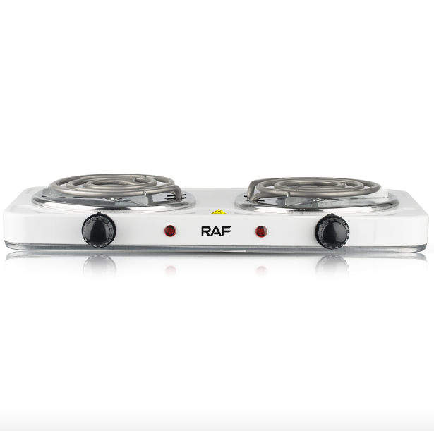 RAF Electric Stove – Dual Coil Burner, Fast Heating & Easy-to-Clean Portable Cooktop