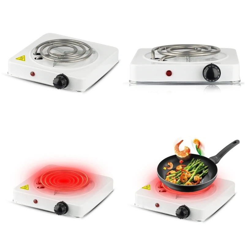 Electric Stove for cooking, Hot Plate heat up in just 2 mins, 1000W