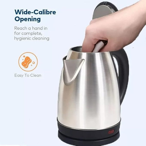 Automatic Electric Kettle 2.0L – Stainless Steel Hot Water Boiler With Auto Shut-Off, LED Display & Temperature Control (1000W, 220V)