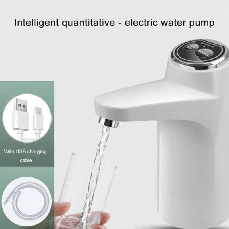 Touch Intelligent Electric Water Pump – Rechargeable Automatic Dispenser For Bottled Water With One-Touch Operation (Random Color)