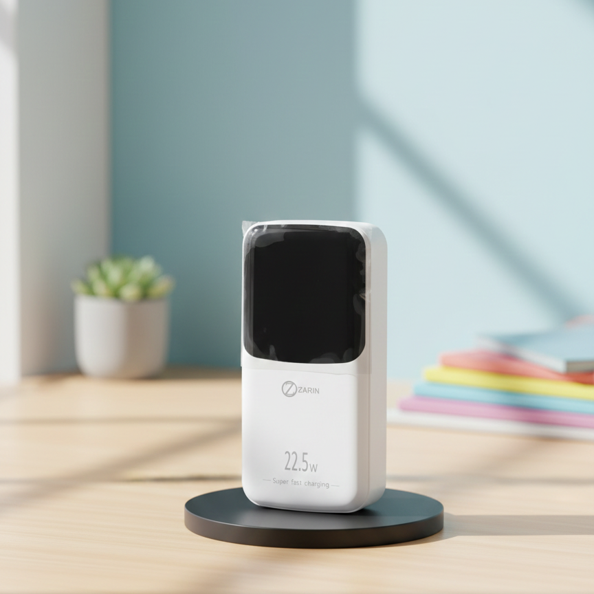 Zarin 20000mah Power Bank Smooth Charging Compact Design Perfect Choice For Daily Mobile Charging Needs