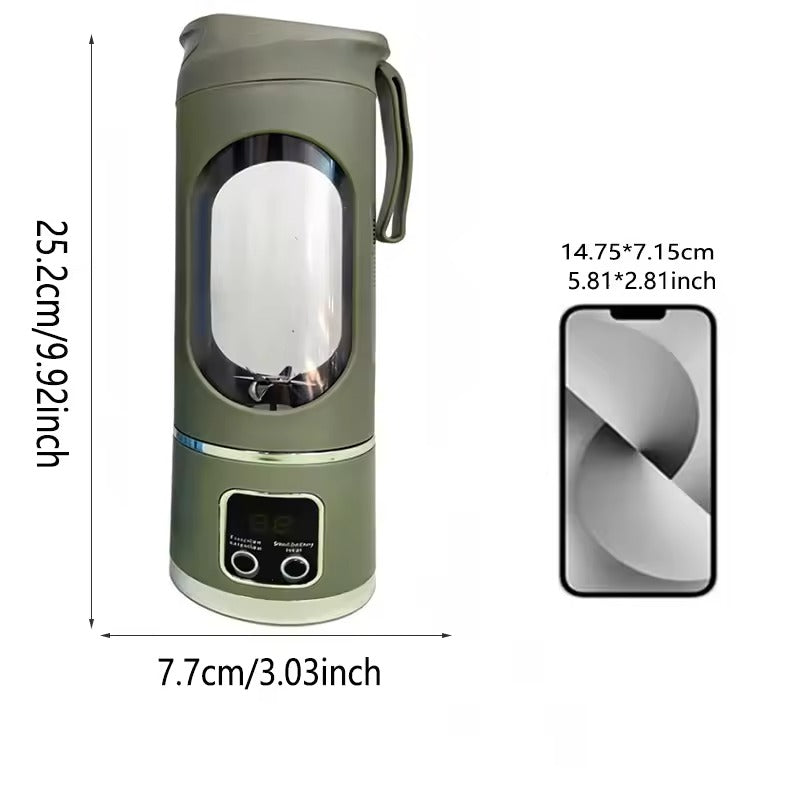 Portable USB Rechargeable Blender & Juicer  l Wireless Mini Smoothie Maker with Stainless Steel Blades for Shakes & Juices