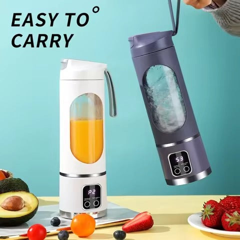Portable USB Rechargeable Blender & Juicer  l Wireless Mini Smoothie Maker with Stainless Steel Blades for Shakes & Juices