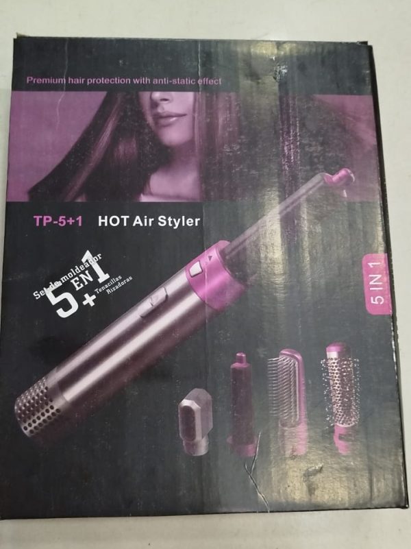 5-in-1 Electric Hair Dryer Brush | Blow Dry, Straighten, Curl & Volumize | Negative Ion Technology