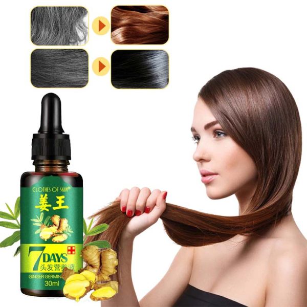 7 Day Ginger Germinal Oil Hair Growth Essence – 30ml | Fast Natural Hair Loss Treatment & Care